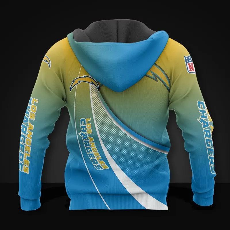 Los Angeles Chargers All Over Print Hoodie, NFL Hoodie Moonbestprint