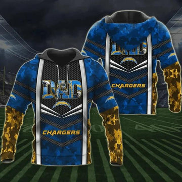Los Angeles Chargers DAD 3D Hoodie, NFL Hoodie Moonbestprint