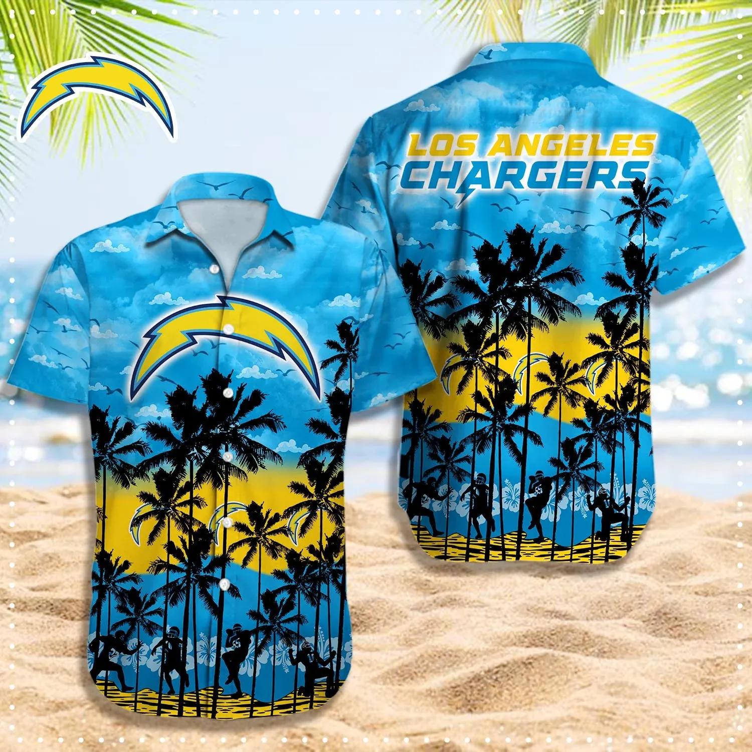 Los Angeles Chargers Hawaiian Shirt, NFL Hawaiian Shirt Moonbestprint