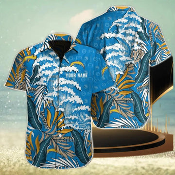 Los Angeles Chargers NFL Aloha Custom Full Print Hawaiian Shirt, NFL Hawaiian Shirt Moonbestprint