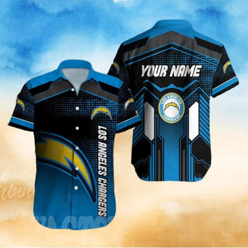 Los Angeles Chargers NFL Custom Full Print Hawaiian Shirt, NFL Hawaiian Shirt Moonbestprint