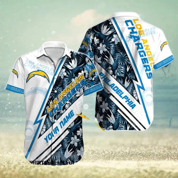 Los Angeles Chargers NFL For Fans Hawaiian Shirt, NFL Hawaiian Shirt Moonbestprint