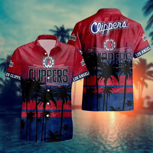 Los Angeles Clippers Aloha Hawaiian Shirt, NCAA Hawaiian Shirt Moonbestprint