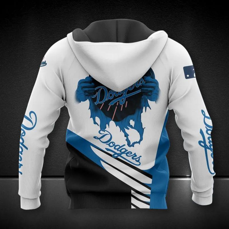 Los Angeles Dodgers Big Logo All Over Print Hoodie 1, MLB Hoodie Moonbestprint