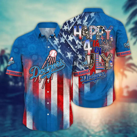 Los Angeles Dodgers MLB Aloha Hawaiian Shirt, MLB Hawaiian Shirt Moonbestprint