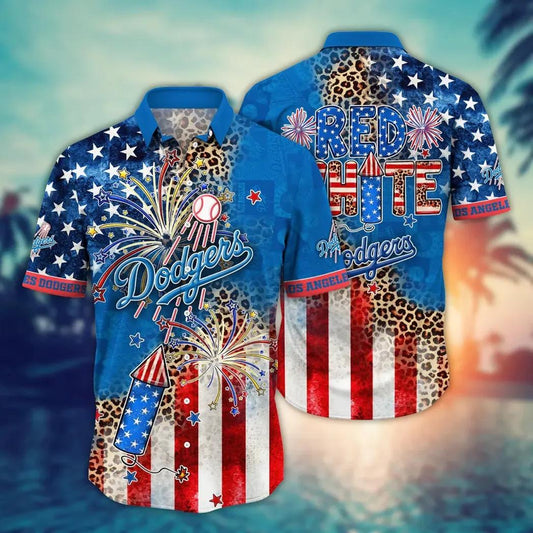 Los Angeles Dodgers MLB Flower Aloha Hawaiian Shirt 4, MLB Hawaiian Shirt Moonbestprint