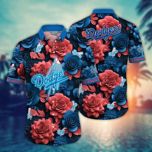 Los Angeles Dodgers MLB Flower Aloha Hawaiian Shirt 19, MLB Hawaiian Shirt Moonbestprint