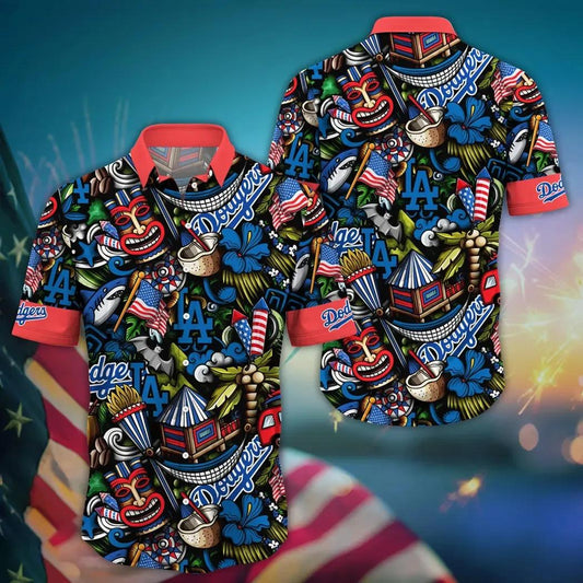 Los Angeles Dodgers MLB Aloha Hawaiian Shirt 3, MLB Hawaiian Shirt Moonbestprint