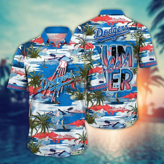 Los Angeles Dodgers MLB Flower Aloha Hawaiian Shirt 10, MLB Hawaiian Shirt Moonbestprint