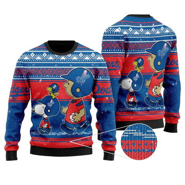 Los Angeles Dodgers Snoopy Lover Ugly Christmas Sweater – Moonbestprint