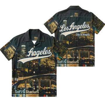 Los Angeles Gabriel Iglesias Fluffy SoFi Stadium Hawaiian Shirt - Moonbestprint