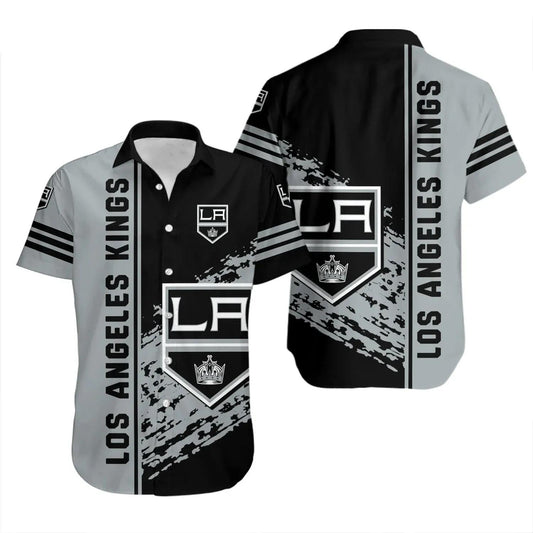 Los Angeles Kings Hawaiian Shirt Quarter Style - NHL, NHL Hawaiian Shirt Moonbestprint