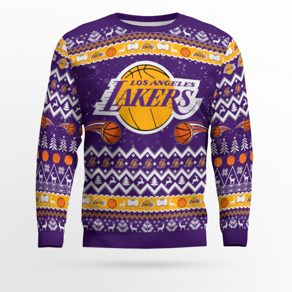 Los Angeles Lakers Ugly Christmas Sweater – Moonbestprint
