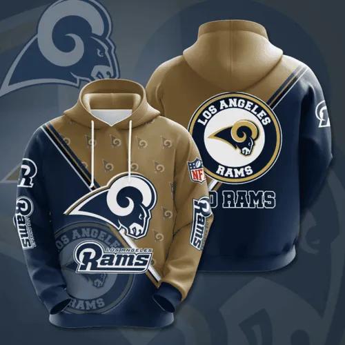 Los Angeles Rams 3D Hoodie 2, NFL Hoodie Moonbestprint