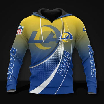 Los Angeles Rams All Over Print Hoodie, NFL Hoodie Moonbestprint