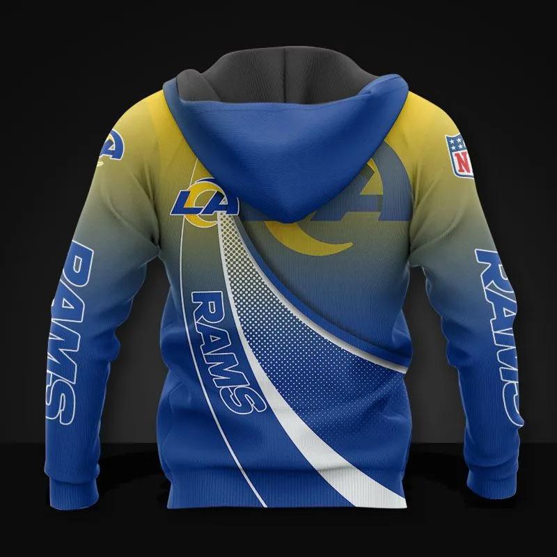 Los Angeles Rams All Over Print Hoodie, NFL Hoodie Moonbestprint