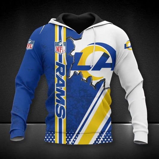 Los Angeles Rams NFL All Over Print Hoodie, NFL Hoodie Moonbestprint