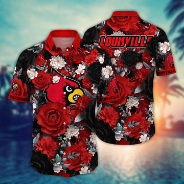 Louisville Cardinals NCAA Hawaiian Shirt 4, NCAA Hawaiian Shirt Moonbestprint