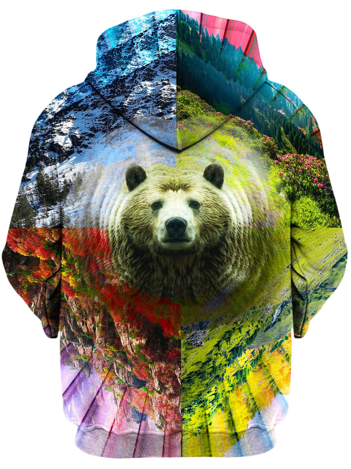 PLUR Bear Unisex Hoodie -Moonbestprint