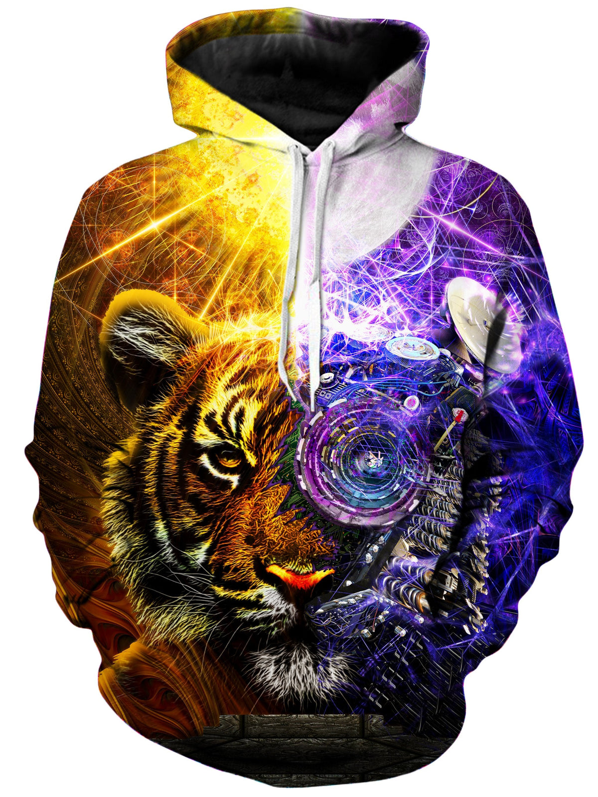 Bionic Tiger Unisex Hoodie -Moonbestprint
