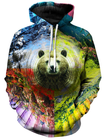 PLUR Bear Unisex Hoodie -Moonbestprint