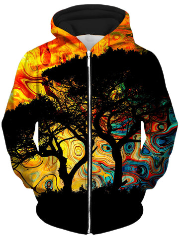 African Sun Unisex Zip-Up Hoodie -Moonbestprint