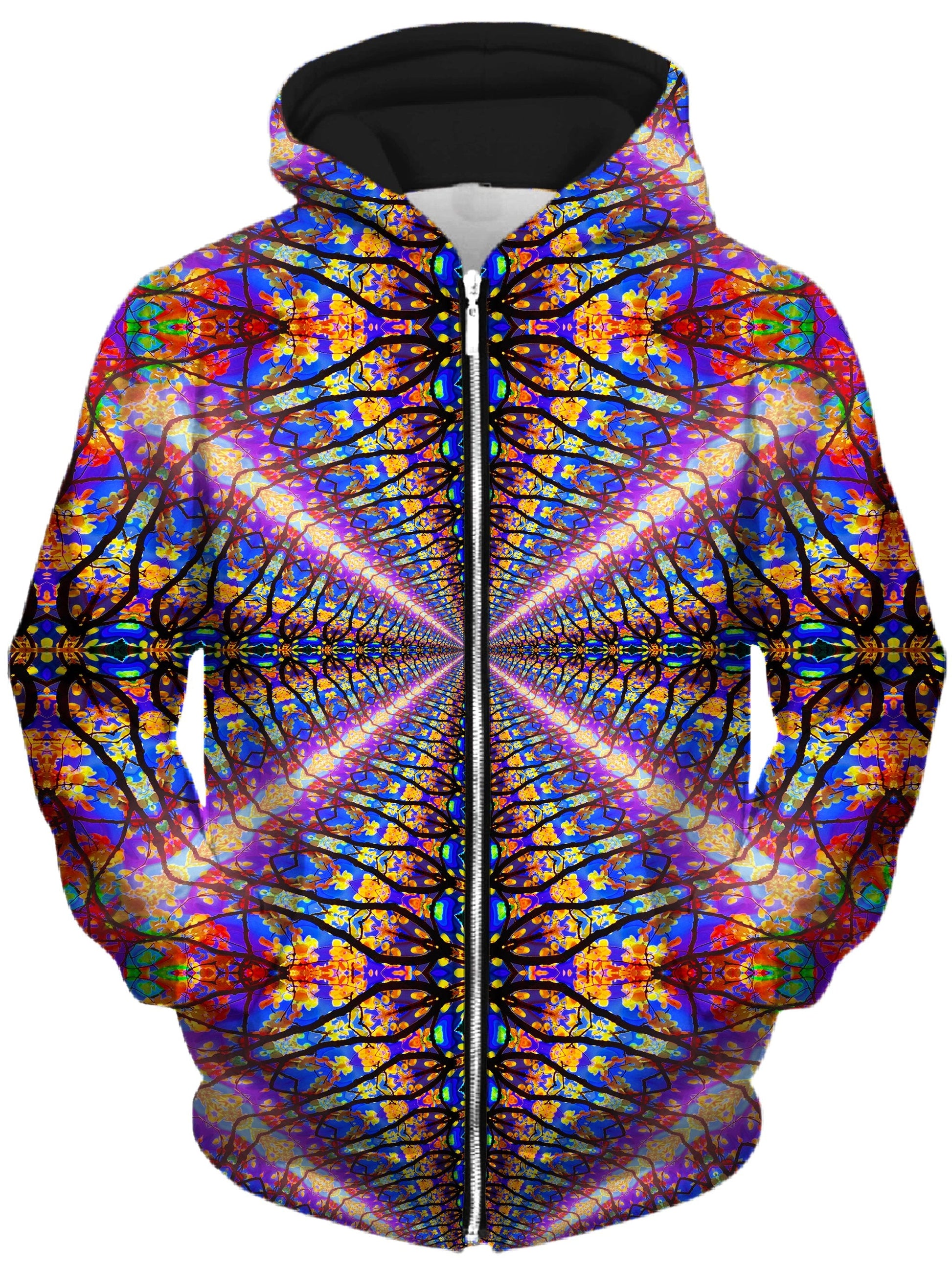 Color Tunnel Unisex Zip-Up Hoodie -Moonbestprint