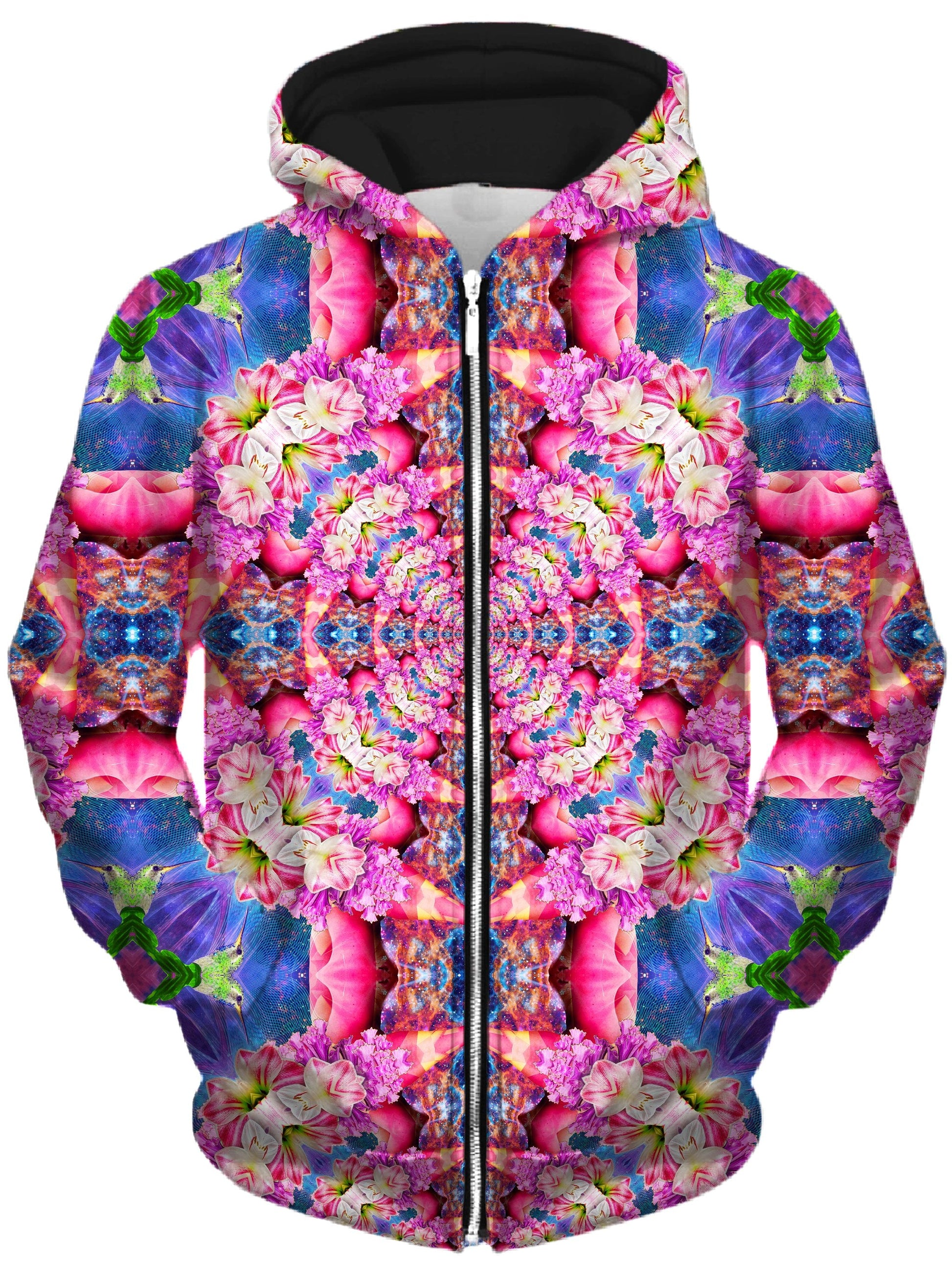 Flourish Unisex Zip-Up Hoodie -Moonbestprint