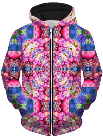 Flourish Unisex Zip-Up Hoodie -Moonbestprint