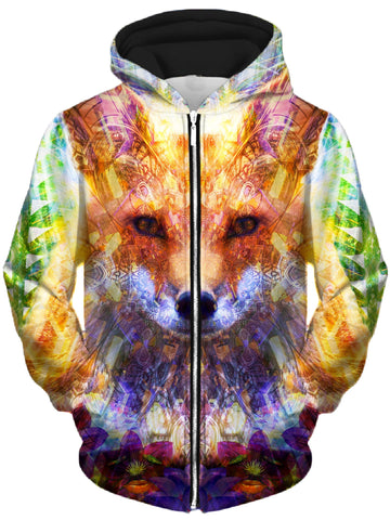 Fox Unisex Zip-Up Hoodie -Moonbestprint