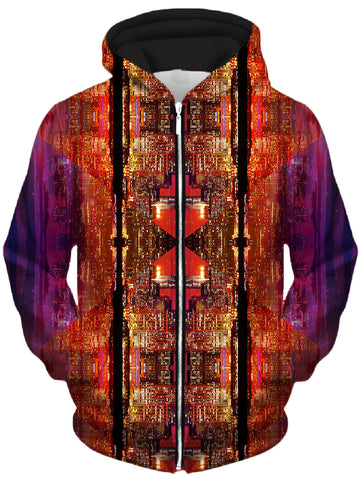 Future Giza Unisex Zip-Up Hoodie -Moonbestprint