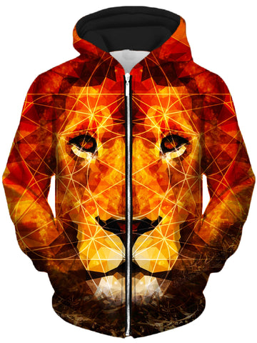 King of the Jungle Unisex Zip-Up Hoodie -Moonbestprint