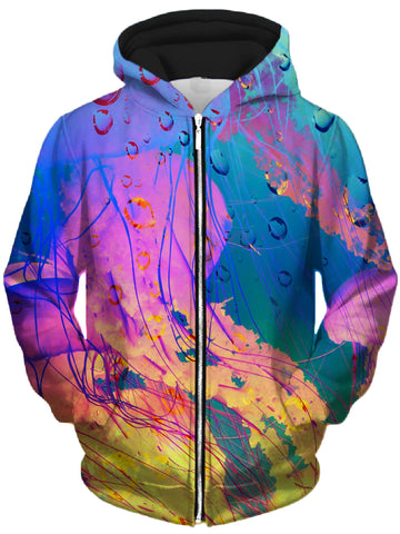 Neon Jelly Unisex Zip-Up Hoodie -Moonbestprint
