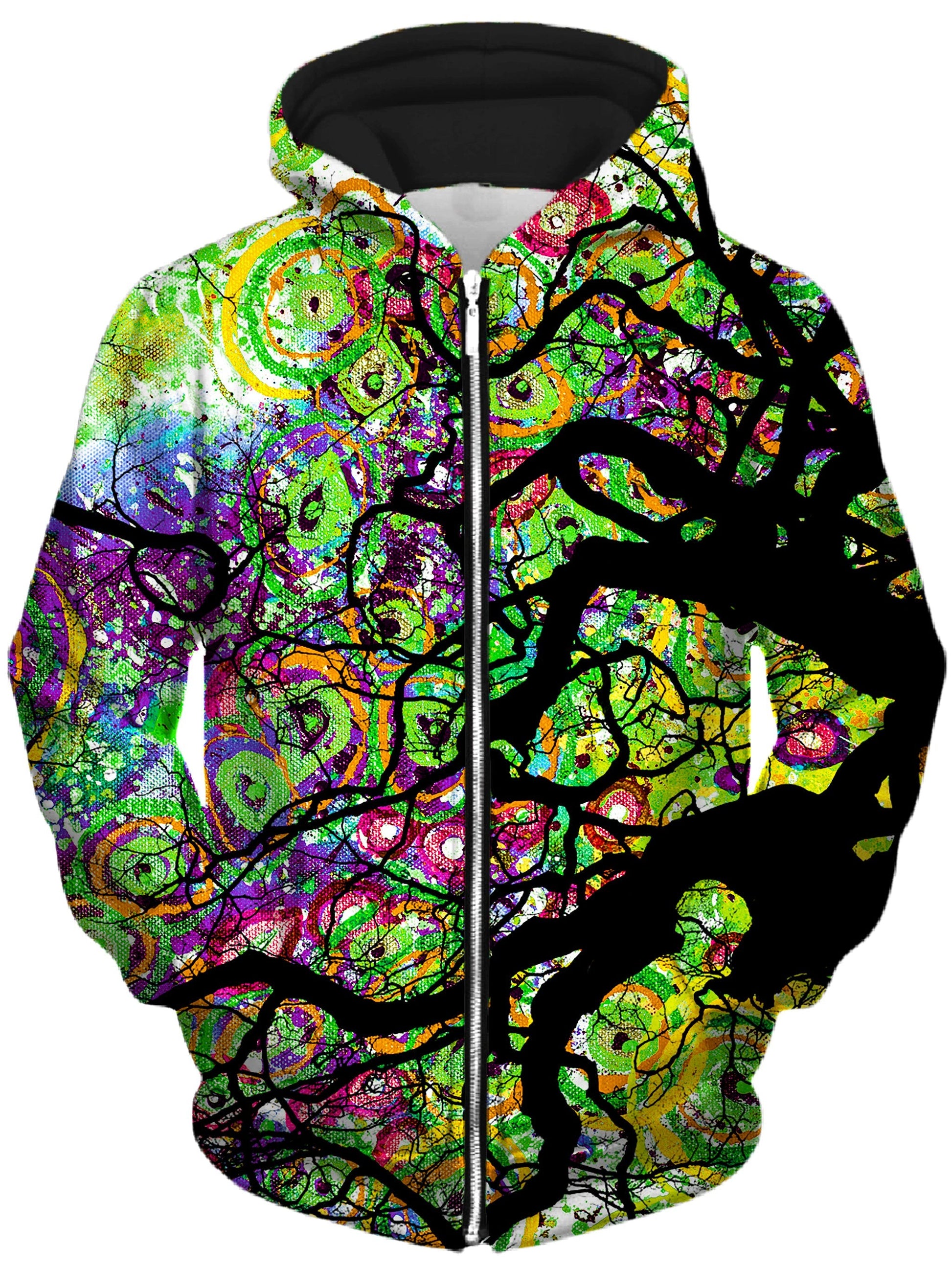 Radial Roots Unisex Zip-Up Hoodie -Moonbestprint
