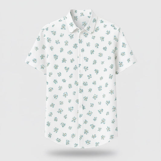 Luigi Mangione Model Floral Shirt Moonbestprint