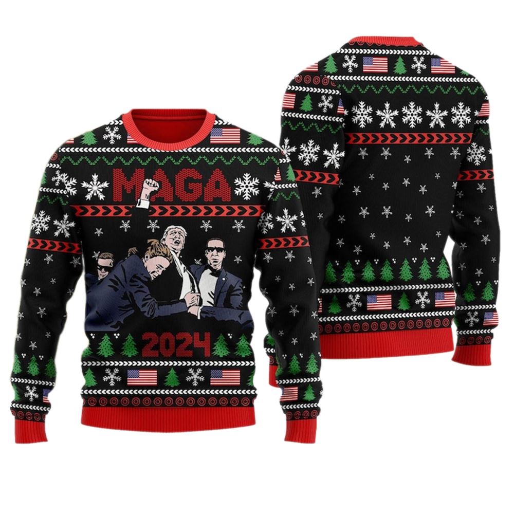 MAGA 2024 Ugly Christmas Sweater - Moonbestprint
