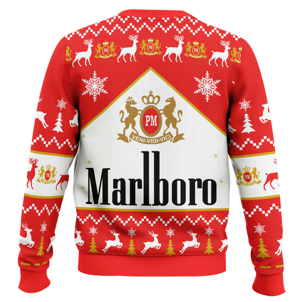 Marlboro Menthol Black Cigarettes Ugly Christmas Sweater – Moonbestprint