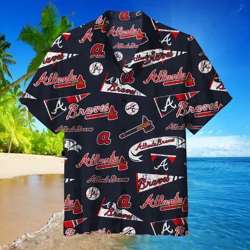 MLB Atlanta Braves Hawaiian Shirt, MLB Hawaiian Shirts For Men Moonbestprint