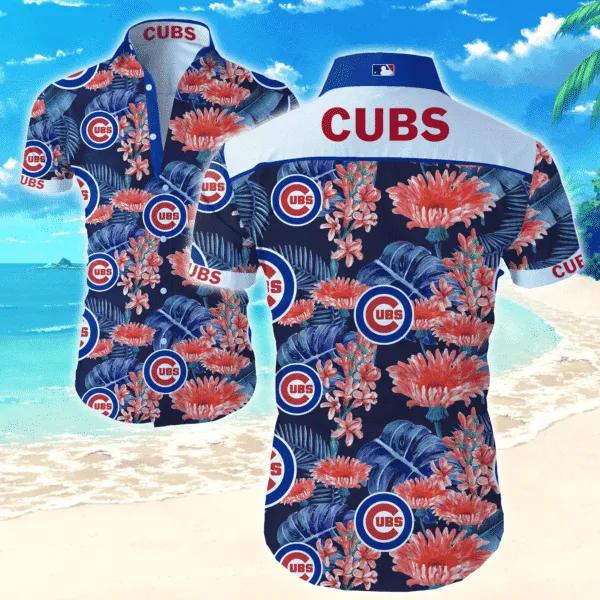 MLB Chicago Cubs 1 Hawaiian Graphic All Over Printawaiian Shirt, MLB Hawaiian Shirt Moonbestprint