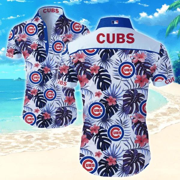 MLB Chicago Cubs Hawaiian Graphic All Over Print, MLB Hawaiian Shirt Moonbestprint