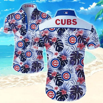 MLB Chicago Cubs Hawaiian Graphic All Over Print, MLB Hawaiian Shirt Moonbestprint