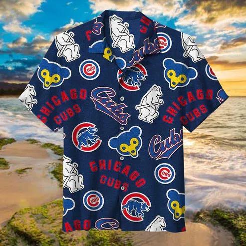 MLB Chicago Cubs Hawaiian Shirt, Chicago Cubs Aloha Shirt For Men Moonbestprint