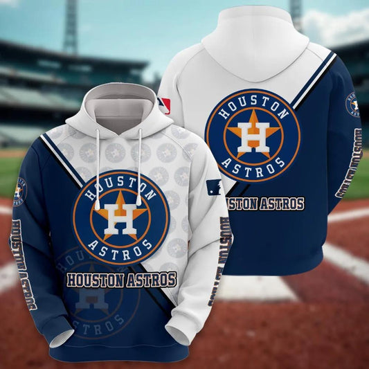 MLB Houston Astros Logo 3D Hoodie, MLB Hoodie Moonbestprint