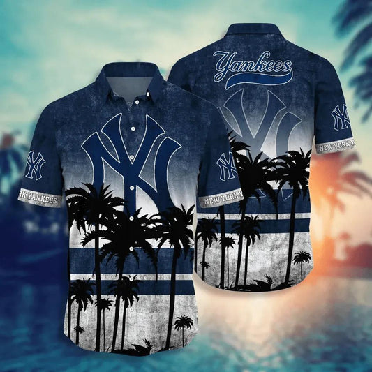 MLB New York Yankees Aloha Hawaiian Shirt, MLB Hawaiian Shirt Moonbestprint
