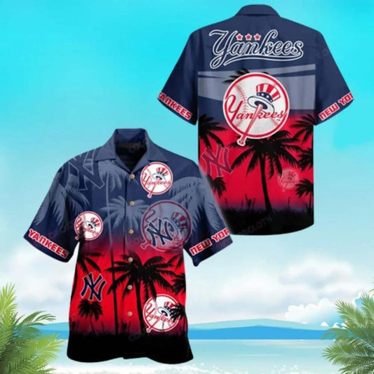 MLB New York Yankees Hawaiian Shirt, Hawaiian Hankees Shirt For Men Moonbestprint