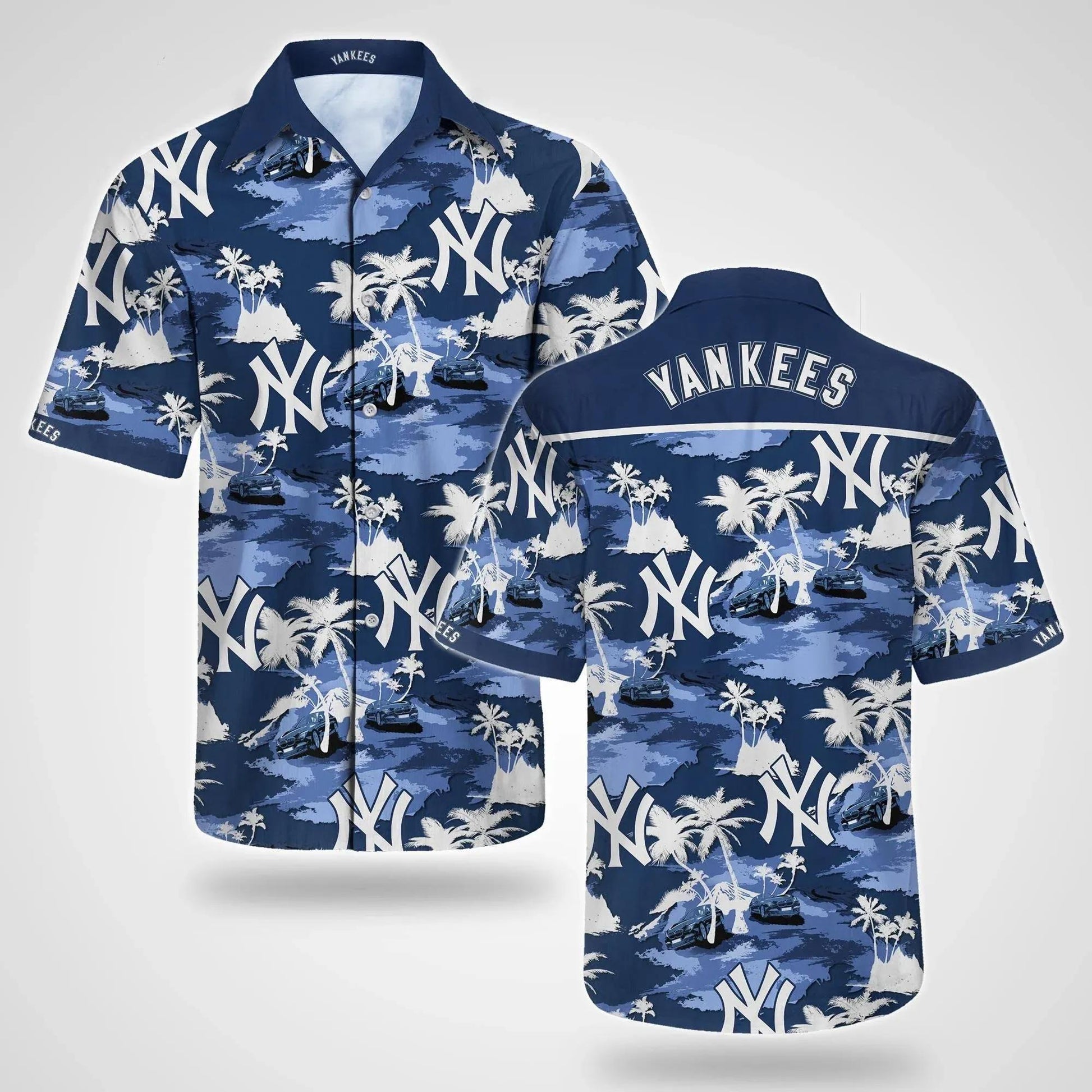 MLB New York Yankees Hawaiian Shirt, MLB Aloha Shirt For Men Moonbestprint