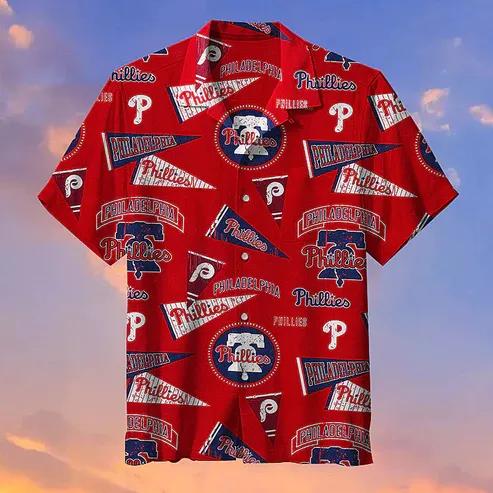 MLB Philadelphia Phillies Retro Hawaiian Shirt, Phillies Hawaiian Shirt For Men Moonbestprint