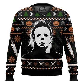 Michael Myers Ugly Christmas Sweater, Halloween Ugly Christmas Sweater – Moonbestprint