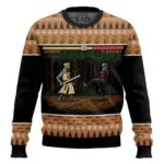Arthur vs Black Knight Pixel Monty Python Christmas Sweater – Moonbestprint