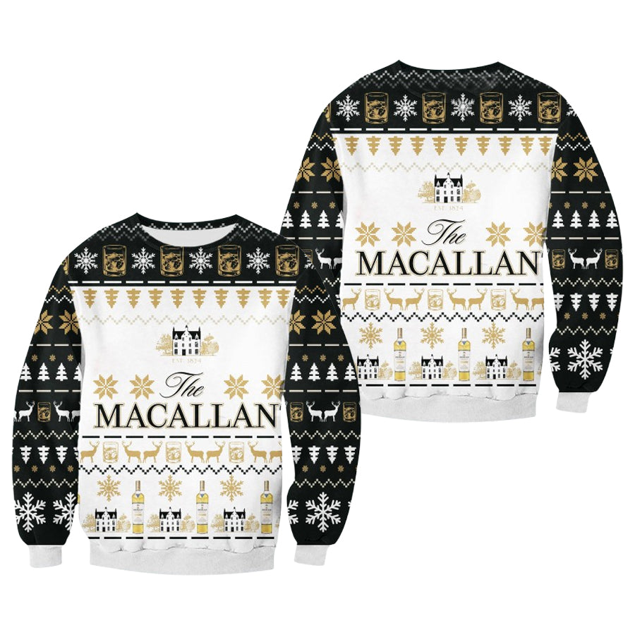 Macallan Luxury Single Malt Scotch Whisky Ugly Christmas Sweater – Moonbestprint